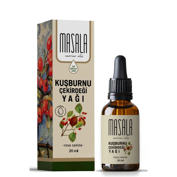 Saf Kuşburnu Çekirdeği Yağı 20 ml. (Rosehip Oil) Soğuk Pres
