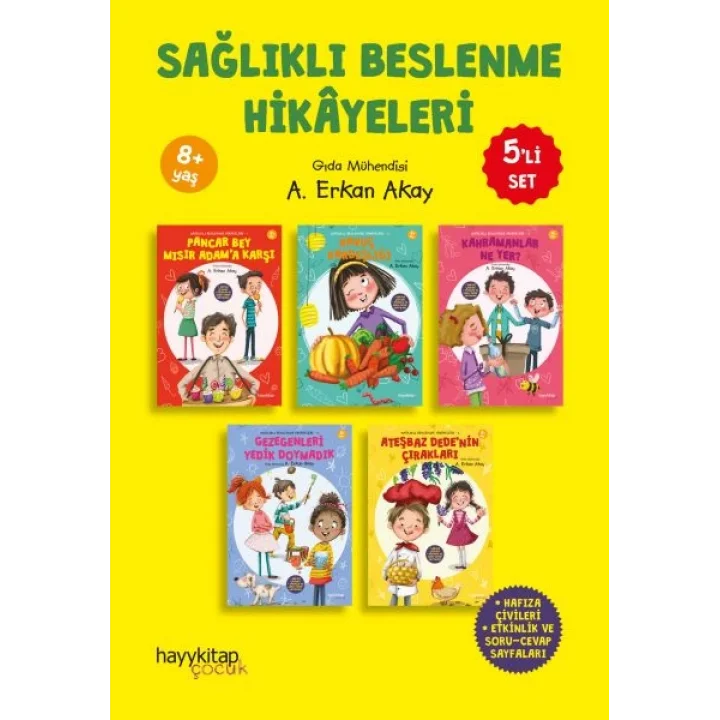 Sağlıklı Beslenme Hikayeleri 5li Set 30 Hikaye