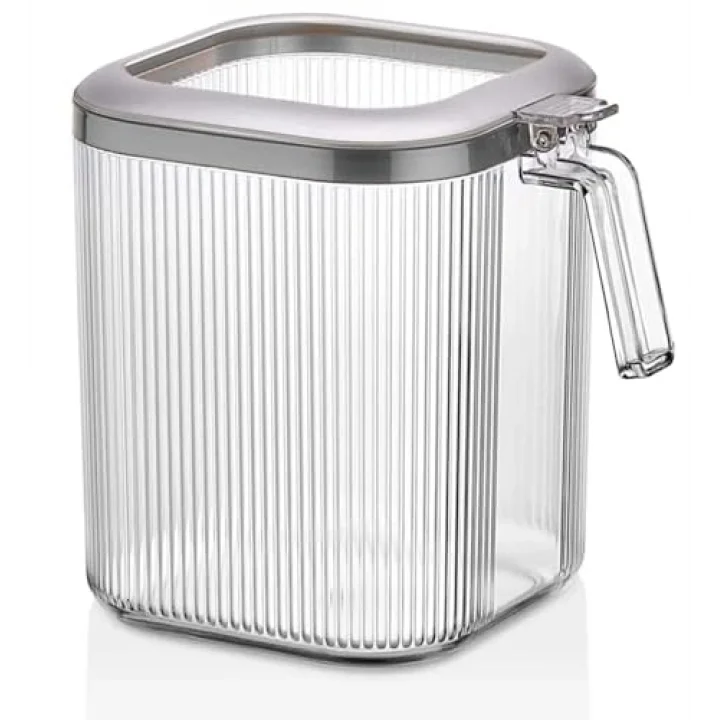 Saklama Kabı, Kendinden Kapaklı, Şeffaf, 2,5 Litre
