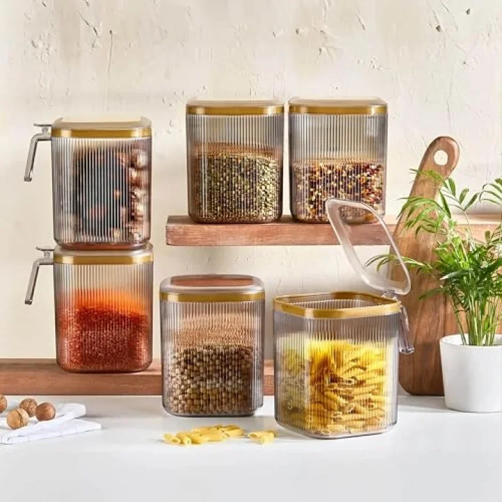 Saklama Kabı, Kendinden Kapaklı, Şeffaf, 2,5 Litre