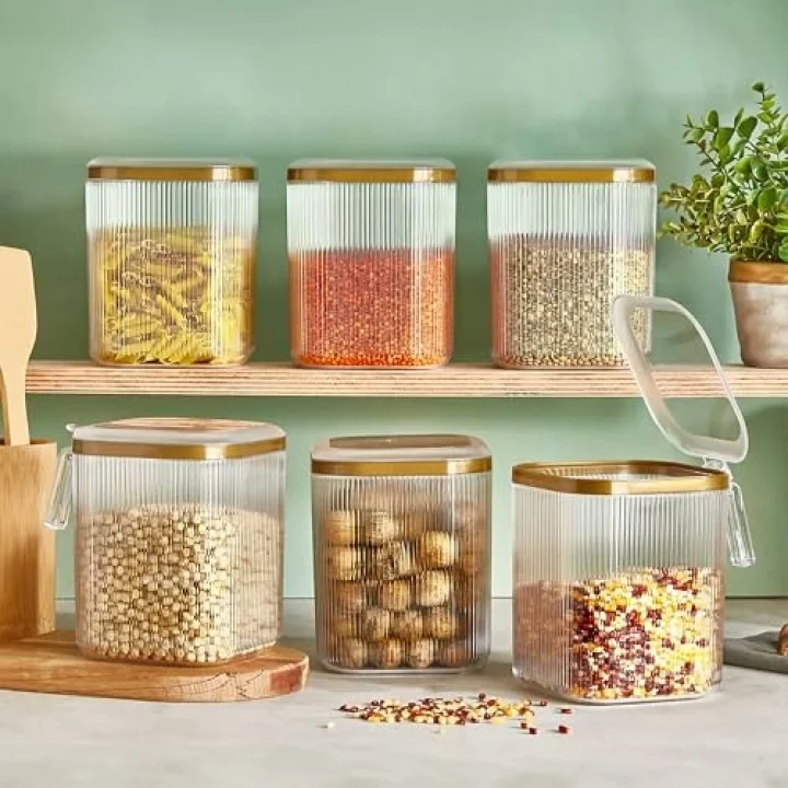 Saklama Kabı, Kendinden Kapaklı, Şeffaf, 2,5 Litre