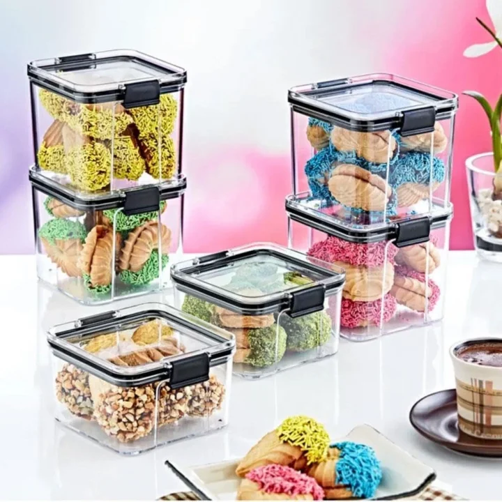 Saklama Kapları - 3Lü Set Orta 3 X 700 Ml - [Ft-105]