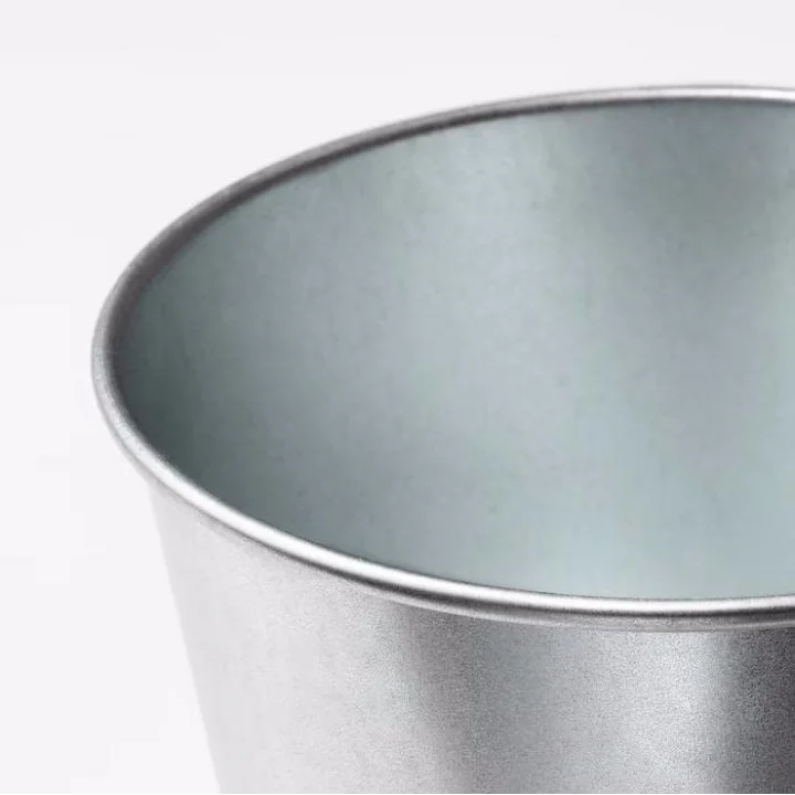 Saksı Paslanmaz Çelik Bitki Saksısı Boyanabilir 9cm