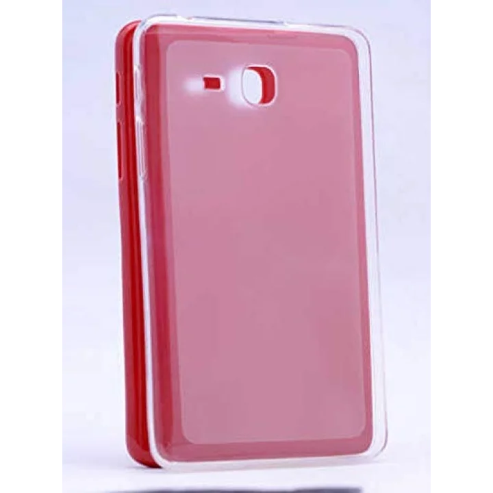 Samsung Galaxy Tab 4 T280 T283 T285 ile uyumlu Kılıf Tablet Hibrit Silikon Case Renksiz