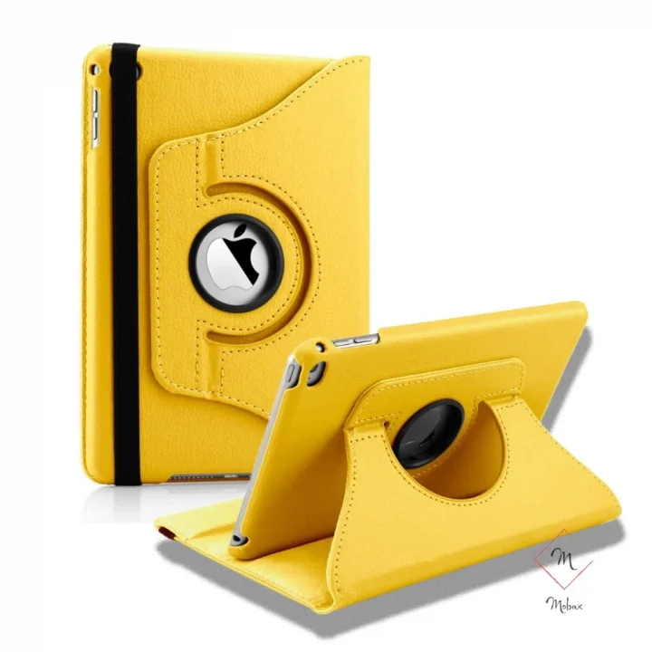 Samsung Galaxy Tab A 10.1 T510 T515 T517 ile uyumlu Kılıf 360 Dönebilen Standlı Case Sarı