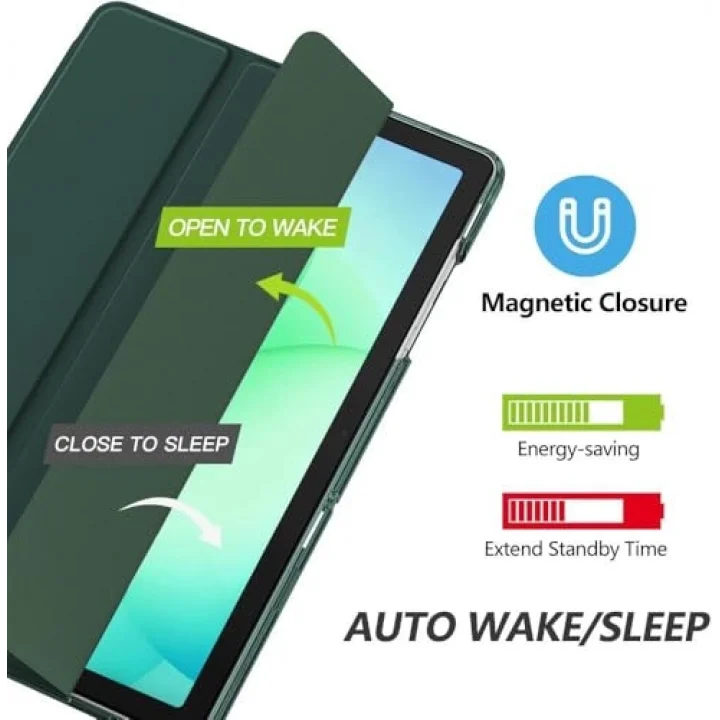 Samsung Galaxy Tab A11 Plus 11inç X230 ile uyumlu Kılıf PU Deri Smart Standlı Case Uyku Modlu X235 X236F