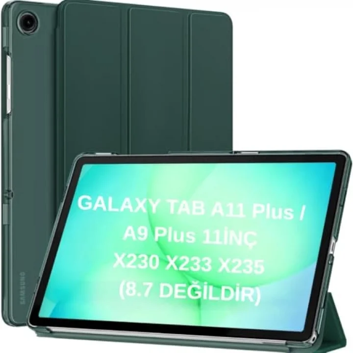 Samsung Galaxy Tab A11 Plus 11inç X230 ile uyumlu Kılıf PU Deri Smart Standlı Case Uyku Modlu X235 X236F