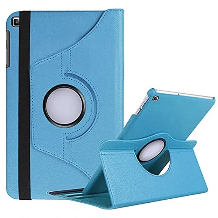 Samsung Galaxy Tab A8 10.5 SM-X200 2021 ile uyumlu Kılıf 360 Dönebilen Standlı Case Mor