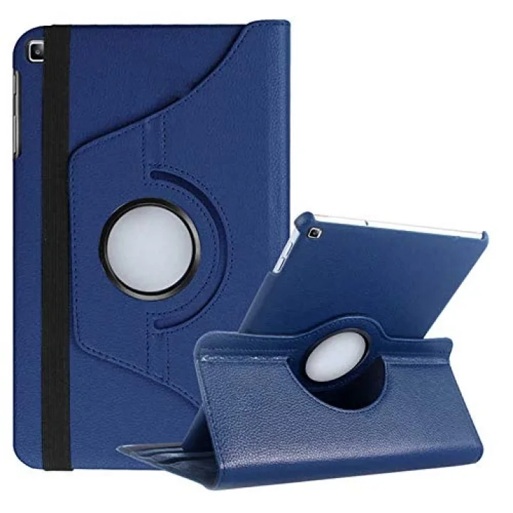 Samsung Galaxy Tab A8 10.5 SM-X200 2021 ile uyumlu Kılıf 360 Dönebilen Standlı Case Mor