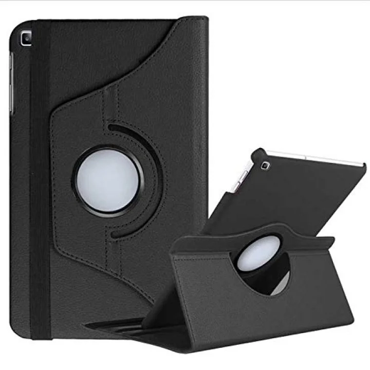 Samsung Galaxy Tab A8 10.5 SM-X200 2021 ile uyumlu Kılıf 360 Dönebilen Standlı Case Mor