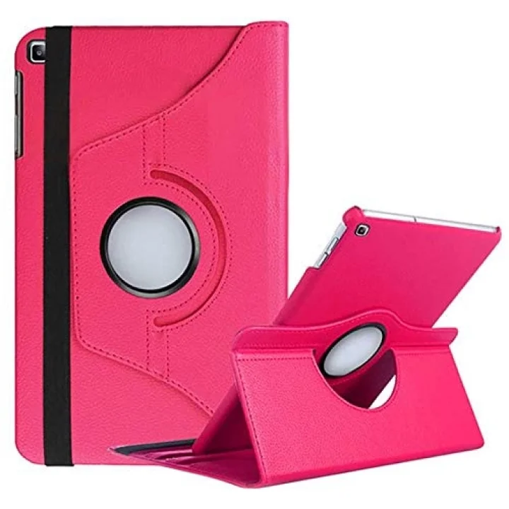Samsung Galaxy Tab A8 10.5 SM-X200 2021 ile uyumlu Kılıf 360 Dönebilen Standlı Case Mor