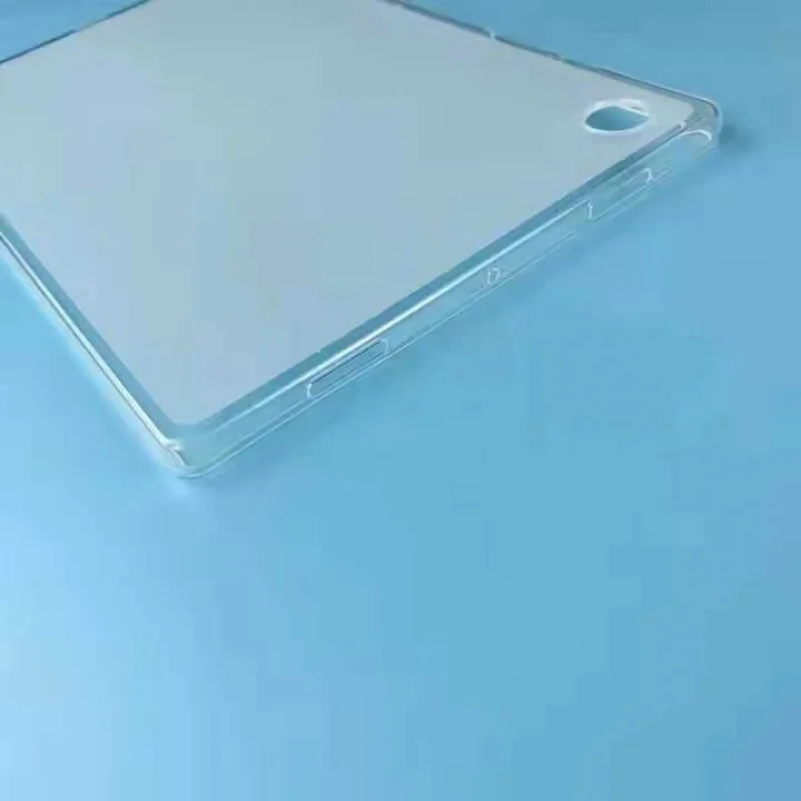 Samsung Galaxy Tab A8 10.5 SM-X200 2021 ile uyumlu Kılıf Tablet Hibrit Silikon Case Renksiz