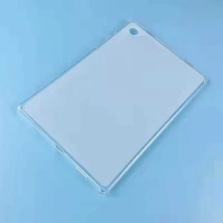 Samsung Galaxy Tab A8 10.5 SM-X200 2021 ile uyumlu Kılıf Tablet Hibrit Silikon Case Renksiz