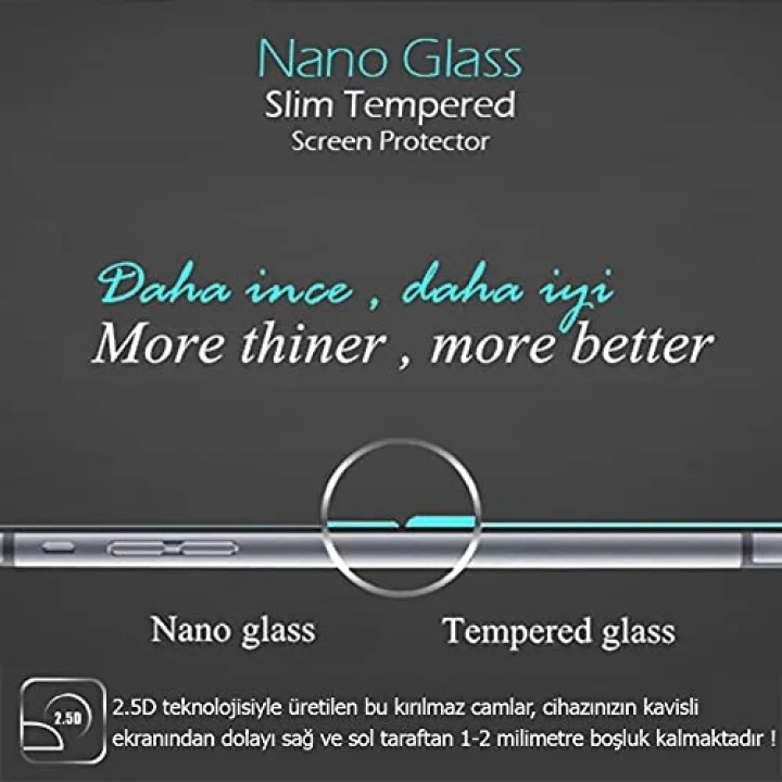 Samsung Galaxy Tab A9 Plus Nano Glass Cam Ekran Koruyucu [Galaxy Tab A9 Plus ile Uyumlu Ekran Koruyucu - Şeffaf]