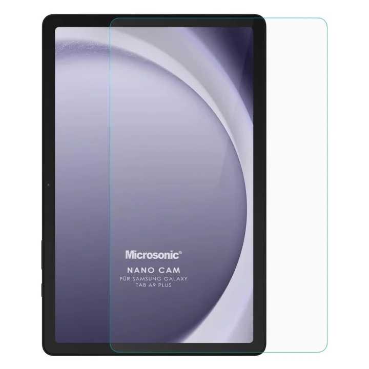 Samsung Galaxy Tab A9 Plus Nano Glass Cam Ekran Koruyucu [Galaxy Tab A9 Plus ile Uyumlu Ekran Koruyucu - Şeffaf]