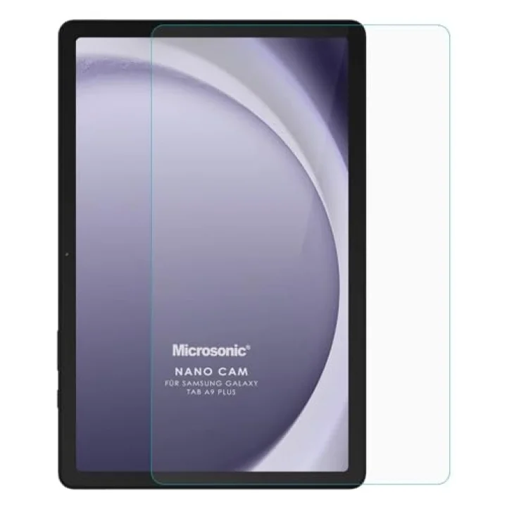 Samsung Galaxy Tab A9 Plus Nano Glass Cam Ekran Koruyucu [Galaxy Tab A9 Plus ile Uyumlu Ekran Koruyucu - Şeffaf]