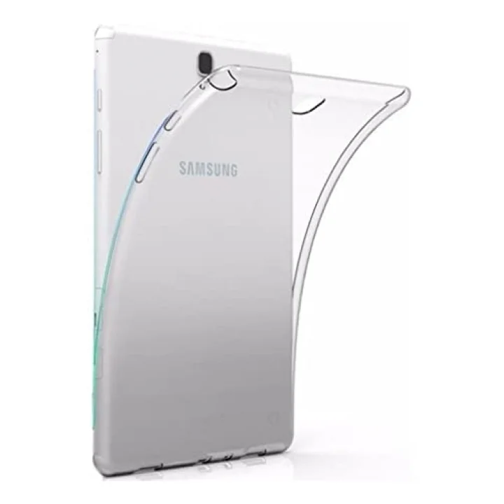 Samsung Galaxy Tab E 9.6 T560 T563 T565 ile uyumlu Kılıf Tablet Hibrit Silikon Case Şeffaf