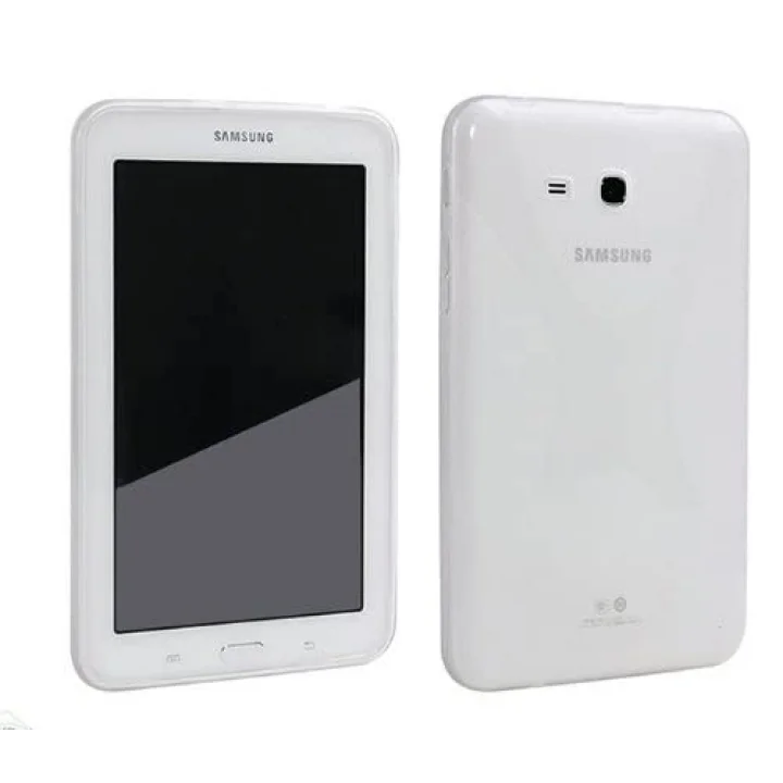 Samsung Galaxy Tab E 9.6 T560 T563 T565 ile uyumlu Kılıf Tablet Hibrit Silikon Case Şeffaf