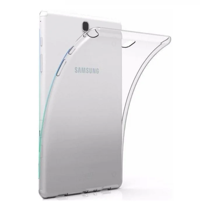 Samsung Galaxy Tab E 9.6 T560 T563 T565 ile uyumlu Kılıf Tablet Hibrit Silikon Case Şeffaf