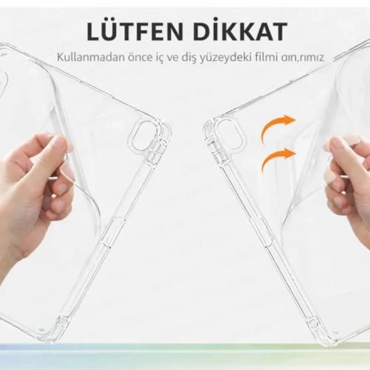 Samsung Galaxy Tab S10 Lite ile uyumlu Kılıf SM-X400 Saydam Arka Kapak Flip Smart Cover Katlanabilir Standlı Darbe Emici Koruyucu Tablet Kılıfı Akıllı Uyku Özellikli Yeşil