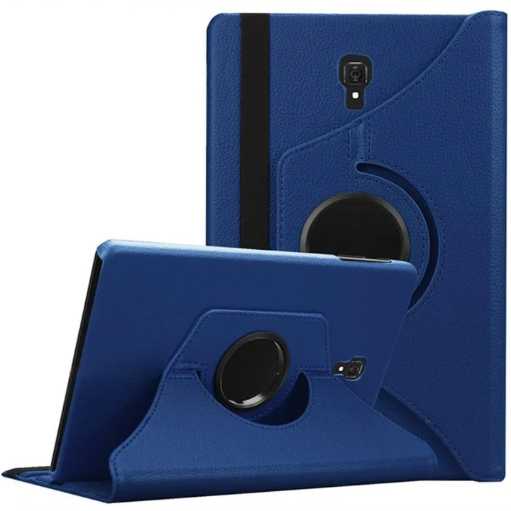 Samsung Galaxy Tab S4 T830 T835 ile uyumlu Kılıf 360 Dönebilen Standlı Case Pembe Koyu