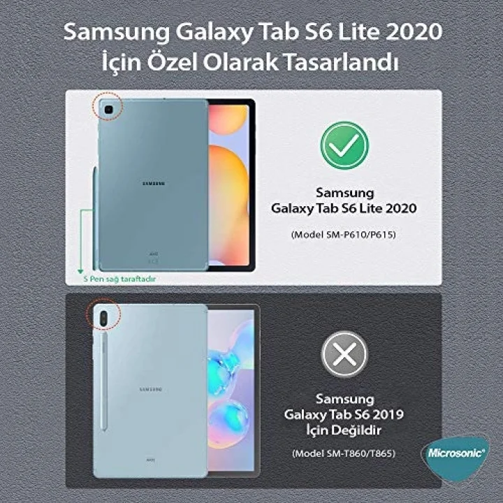 Samsung Galaxy Tab S6 Lite 10.4 P610 Nano Glass Screen Protector [Galaxy Tab S6 Lite P610 ile Uyumlu Kılıf - Şeffaf]