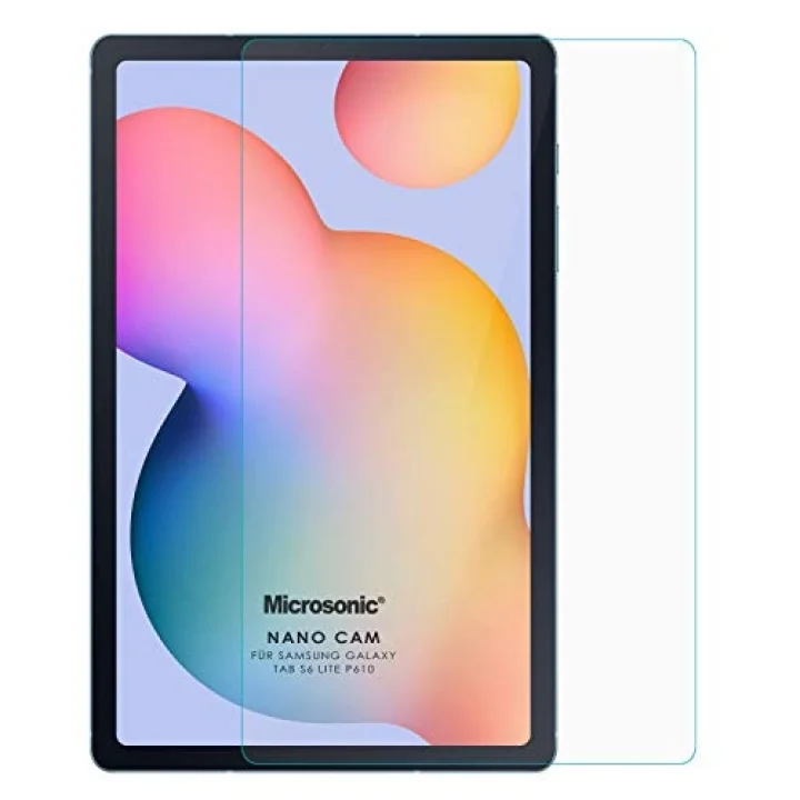 Samsung Galaxy Tab S6 Lite 10.4 P610 Nano Glass Screen Protector [Galaxy Tab S6 Lite P610 ile Uyumlu Kılıf - Şeffaf]