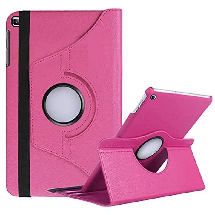 Samsung Galaxy Tab S6 Lite 2024 P620 P610 ile uyumlu Kılıf 360 Dönebilen Standlı Case 13-15-17 Pembe