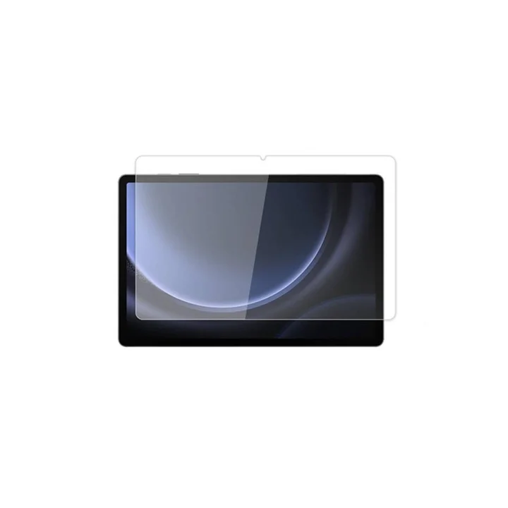 Samsung Galaxy Tab S9 FE ile uyumlu Tablet Temperli Cam Ekran Koruyucu Renksiz