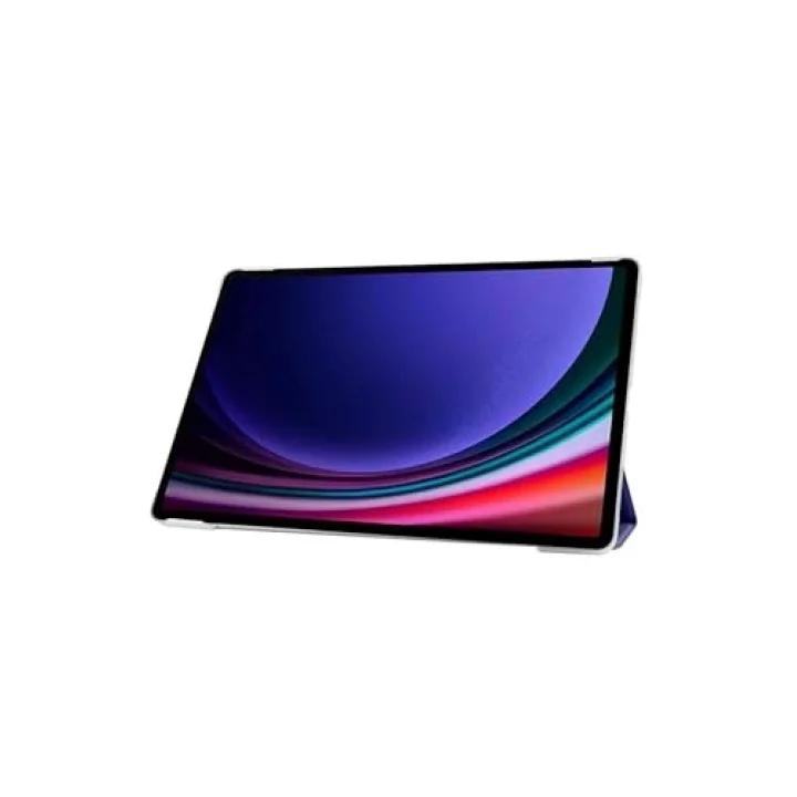 Samsung Galaxy Tab S9 Fe Plus 12.4 ile Uyumlu Kılıf Standlı Katlanabilir Uyku Modlu Akıllı Kapak Case - Lacivert
