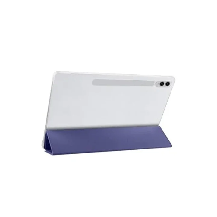 Samsung Galaxy Tab S9 Fe Plus 12.4 ile Uyumlu Kılıf Standlı Katlanabilir Uyku Modlu Akıllı Kapak Case - Lacivert