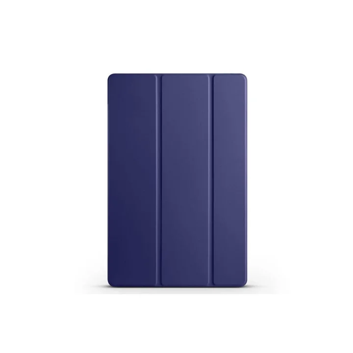 Samsung Galaxy Tab S9 Fe Plus 12.4 ile Uyumlu Kılıf Standlı Katlanabilir Uyku Modlu Akıllı Kapak Case - Lacivert