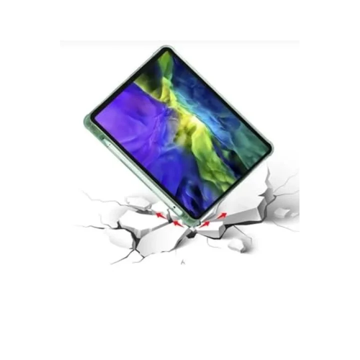 Samsung Galaxy Tab S9 Fe/ S10 Fe 10.9 Inch ile Uyumlu Kalem Bölmeli Katlanabilir Standlı Akıllı Kapak - Kırmızı
