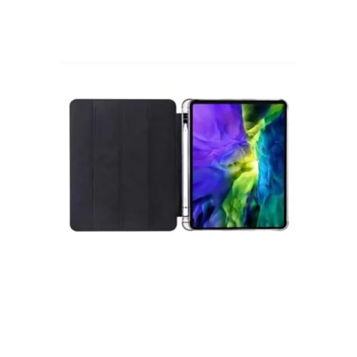Samsung Galaxy Tab S9 Fe/ S10 Fe 10.9 Inch ile Uyumlu Kalem Bölmeli Katlanabilir Standlı Akıllı Kapak - Kırmızı