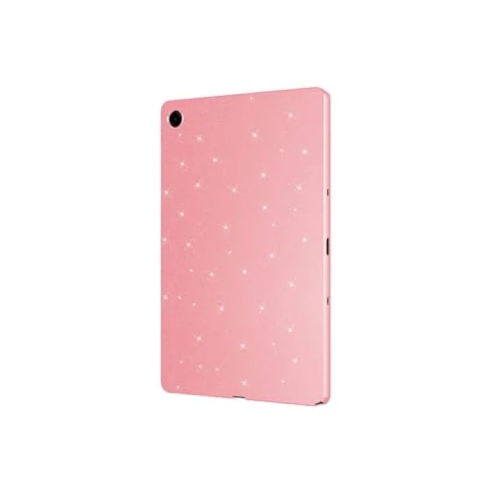 Samsung Galaxy Tab S9 ile Uyumlu Tablet Kılıf Renkli Simli Işıltılı Silikon Kapak - Pembe 1