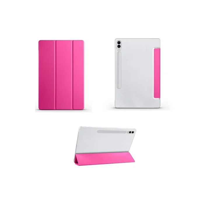 Samsung Galaxy Tab S9 Plus ile Uyumlu Kılıf Standlı Katlanabilir Uyku Modlu Akıllı Kapak Case