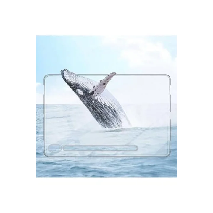 Samsung Galaxy Tab S9 Sm-x710 ile Uyumlu Kılıf Şeffaf Pürüzsüz Premium Silikon Kapak Case