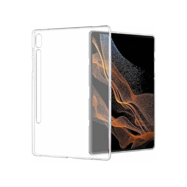 Samsung Galaxy Tab S9 Sm-x710 ile Uyumlu Kılıf Şeffaf Pürüzsüz Premium Silikon Kapak Case