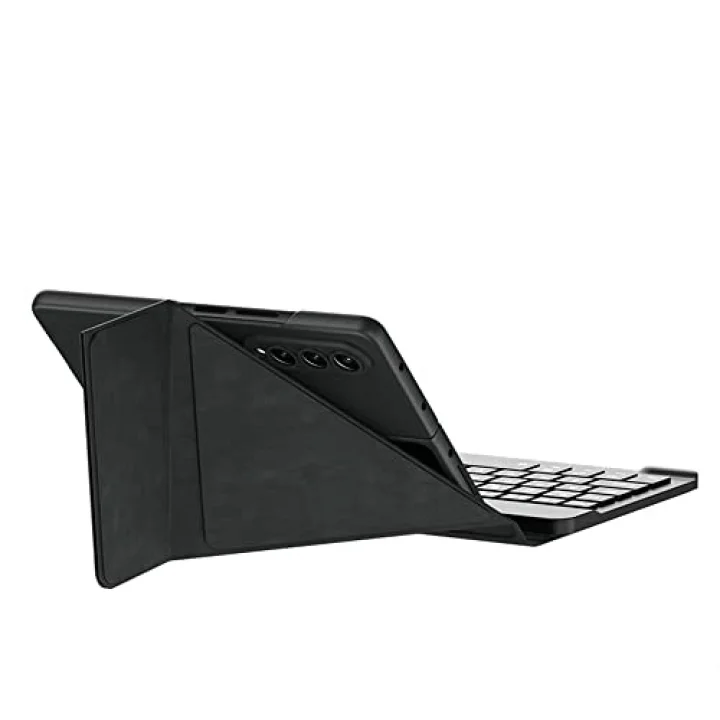 Samsung Galaxy Z Fold 4 ile uyumlu Kılıf Standlı Kalem Bölmeli Klavyeli Kıpta Kapaklı Case