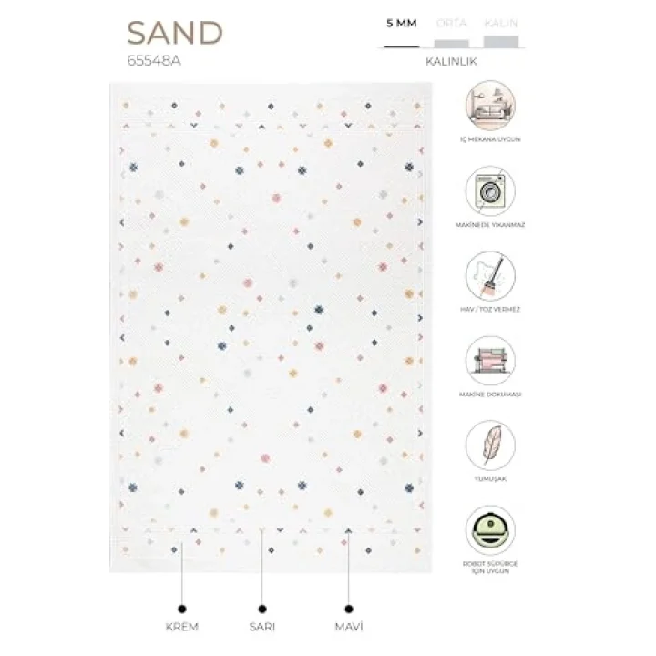 Sand Krem Multi Halı 65548A 196 x 290