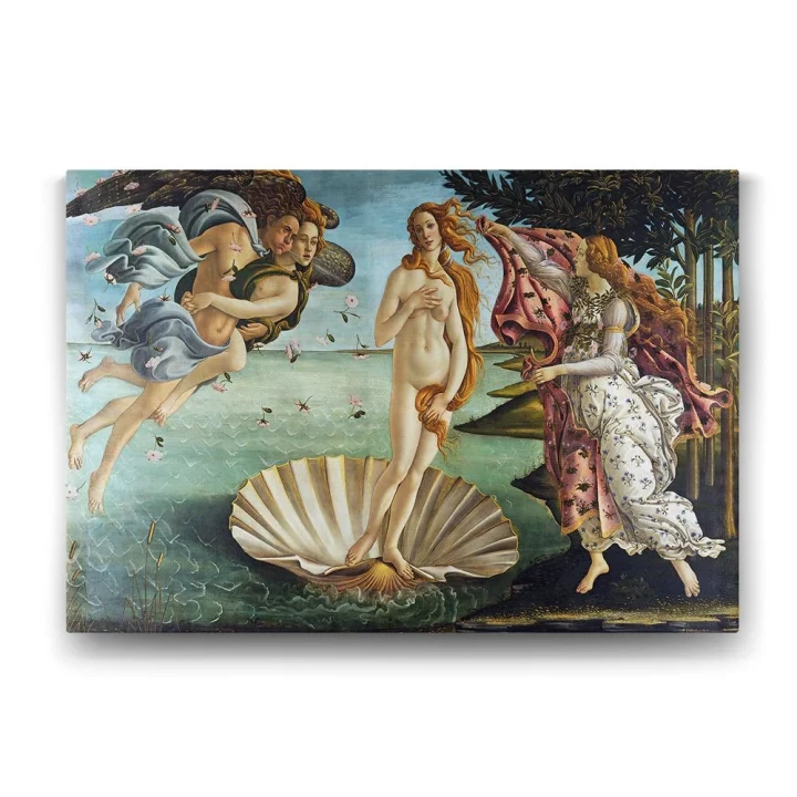 Sandro Botticelli - Venüsün Doğuşu Tablosu - 75x50cm