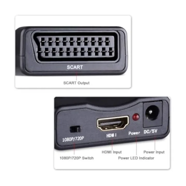 SANEC HDMI To Scart Av Video Çevirici Skart Dönüştürücü Adaptör