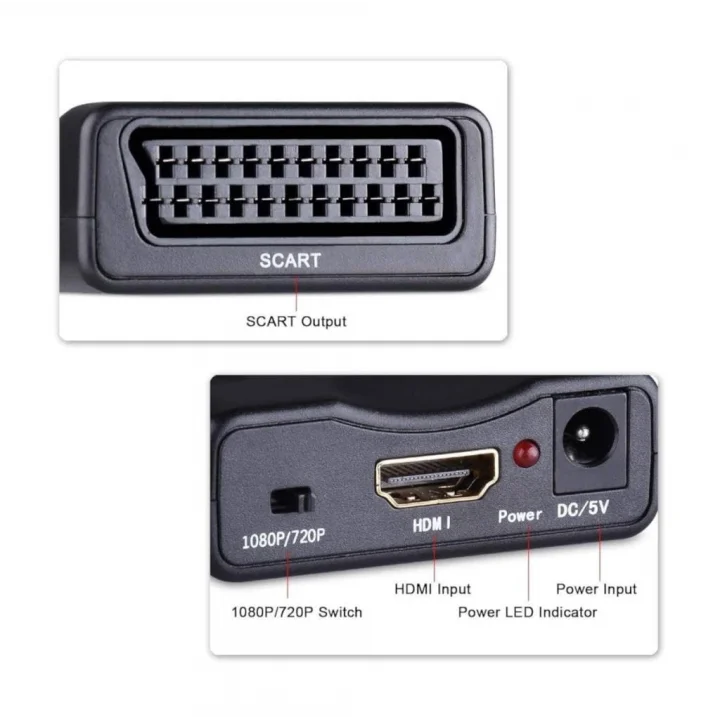 SANEC HDMI To Scart Av Video Çevirici Skart Dönüştürücü Adaptör