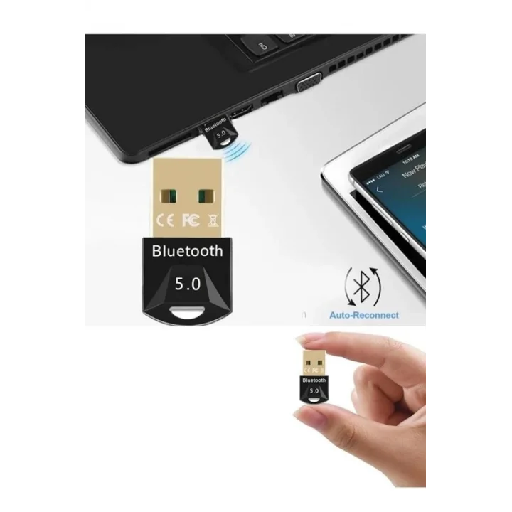 SANEC Masaüstü Bilgisayar Bluetooth Adaptör V5.0 Usb Dongle Bluetooth Aparatı Çevirici Dönüştürücü