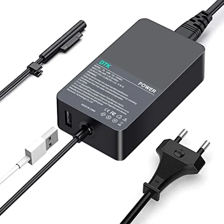 ® Şarj cihazı 15 V 2,58 A 38,7 W Notebook Laptop Şarj kablosu AC Güç kaynağı Microsoft Surface Pro 3 Pro 4 Pro 5 Pro 6 Pro 2017 için Şarj cihazı Güç kaynağı Pil Güç kaynağı