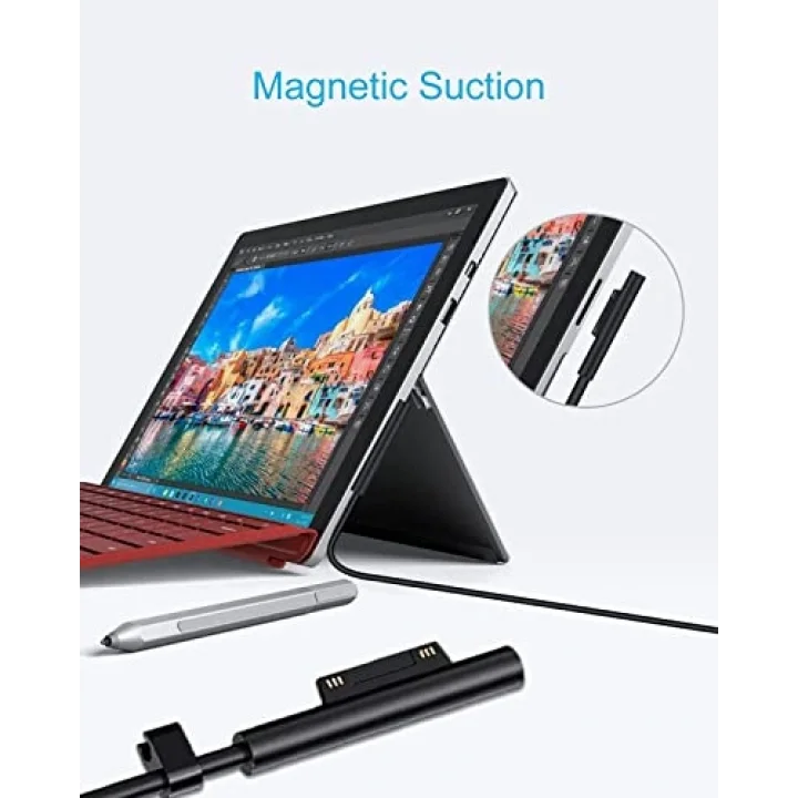 ® Şarj cihazı 15 V 2,58 A 38,7 W Notebook Laptop Şarj kablosu AC Güç kaynağı Microsoft Surface Pro 3 Pro 4 Pro 5 Pro 6 Pro 2017 için Şarj cihazı Güç kaynağı Pil Güç kaynağı