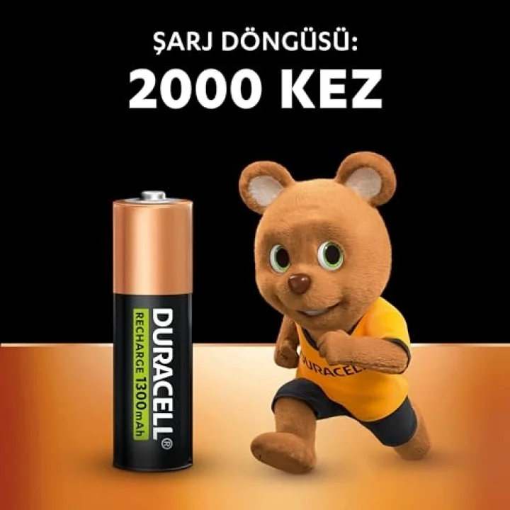ŞARJ EDİLEBİLİR AA Kalem Pil (2li Paket), 1300 mAh NiMH