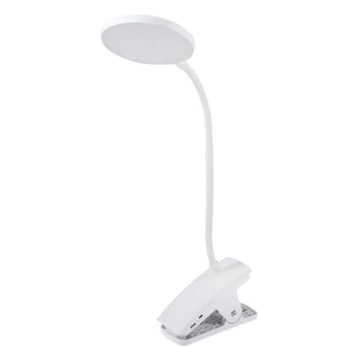 Şarj Edilebilir Klipsli Lamba - Masa Lambası ve Masa Lambası, LED Esnek Işık, Ayarlanabilir Boyun ve Kelepçe Dahil, Okuma, İğne İşi, Dikiş, El İşi için Doğal Gün Işığı Ampulleri