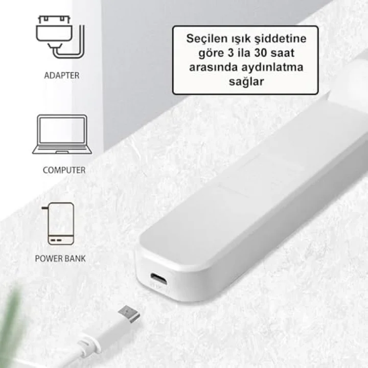 Şarjlı 3 Renk Portatif LED Aydınlatma/GT-CL12