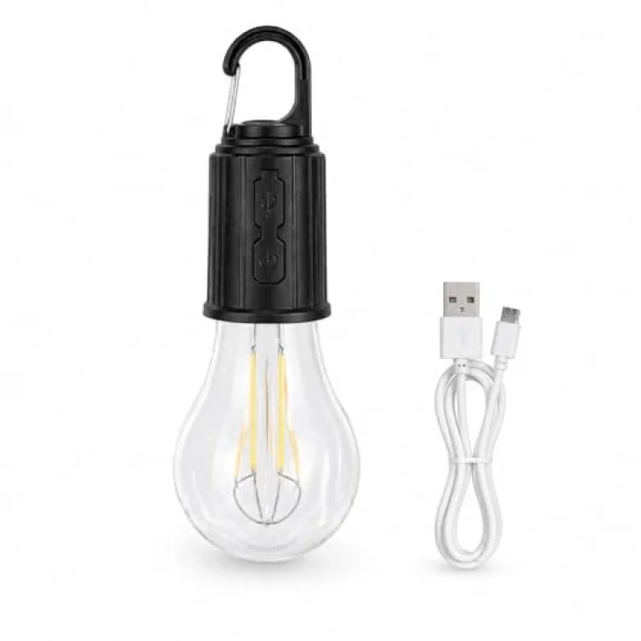 Şarjlı Kamp Ampulü USB Type-C Girişli Asılabilir LED Ampul 3 Modlu Işık Gün Işığı Kamp Lambası Taşınabilir Acil Durum Işığı Kancalı Ampul Outdoor Kamp Aydınlatma